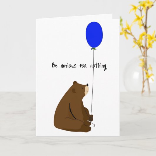 Carte Ne vous inquiétez de rien (Fleur jaune)