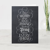 Carte NE VOUS INQUIÉTEZ PAS - Christian Calligraphy Chal (Devant)