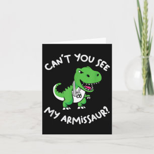 Carte Ne voyez-vous pas mon Armissaur mignon Dinosaur ca