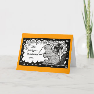 Carte Neat-o Platypus birthday card