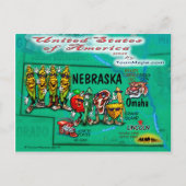 Carte Nebraska USA (Devant)