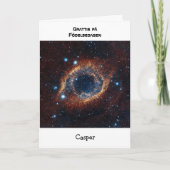Carte nebula d'anniversaire personnalisée suédoise (Devant)
