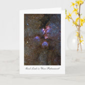 Carte Nébuleuse de la patte du chat - bonne chance dans (Fleur jaune)