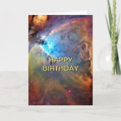 Carte Nébuleuse d'Orion Anniversaire Spatial 5x7 (Devant)