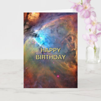 Carte Nébuleuse d'Orion Anniversaire Spatial 5x7