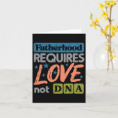 Carte Nécessite l'amour pas adn Fête des pères Stepdad P (Fleur jaune)