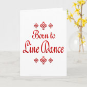 CARTE NÉE À LA DANSE EN LIGNE (Fleur jaune)