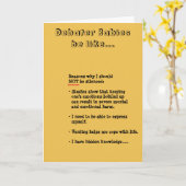 Carte née de débateur (Fleur jaune)