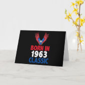 Carte Née en 1963 Classique (Fleur jaune)