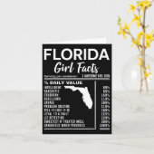 Carte Née en Floride - Faits sur les filles de Floride (Fleur jaune)