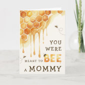 Carte Née pour être une maman en nid d'abeille pour la f (Devant)