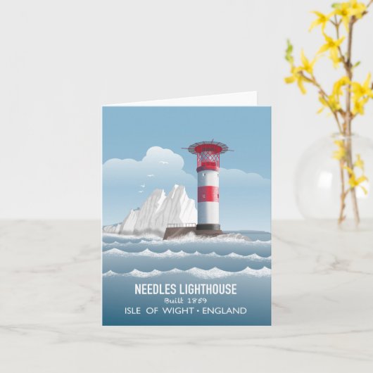 Carte Needles Lighthouse (Fleur jaune)