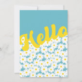 Carte Négative Space Daisies Bonjour Penser de vous (Devant)