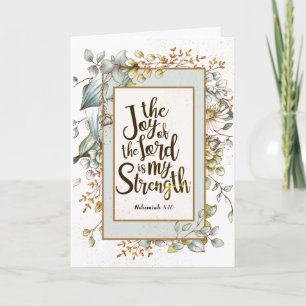 Carte Néhémie 8:10 La joie du Seigneur est ma force