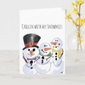 Carte Neige (Fleur jaune)