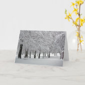Carte neige (Fleur jaune)