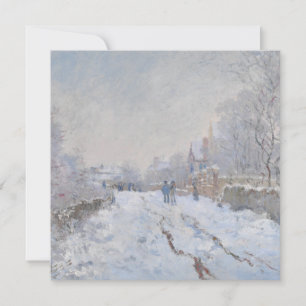 Carte Neige à Argenteuil (par Claude Monet)