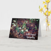 Carte Neige Blanche Baisse Avec Une Sympathie Profonde (Fleur jaune)