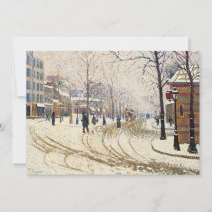 Carte Neige, Boulevard de Clichy, Paris par Paul Signac