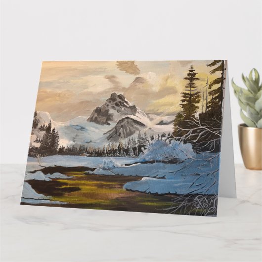 Carte Neige dans les Rocheuses, par Gary Poling (Petite plante)