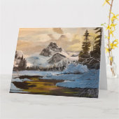 Carte Neige dans les Rocheuses, par Gary Poling (Fleur jaune)