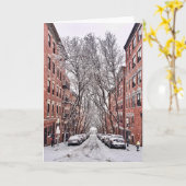 Carte Neige de Boston Beacon Hill (Fleur jaune)