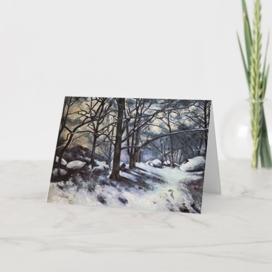 Carte Neige de fonte de Paul Cezanne-. Fontainbleau (Devant)