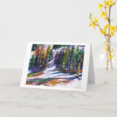 Carte "Neige de Mt Lassen" dans l'aquarelle par (Fleur jaune)