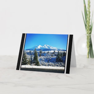 Carte Neige d'hiver à Mount Shasta, CA