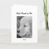 Carte Neige Golden Pup (Dos)