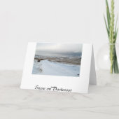Carte Neige hiver sur Dartmoor (Dos)