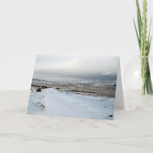 Carte Neige hiver sur Dartmoor (Devant)