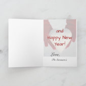 Carte Neige Joyeux Noël Rouge Joli Noël (Intérieur)