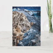 CARTE NEIGE LEOPARD NUAGE MARCHER (Devant)