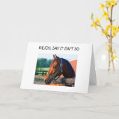 CARTE "NEIGH SAY IT ISN'T SO THAT YOU ARE 40" (Fleur jaune)