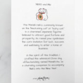 Carte NEKO et INU Chow et chat de vacances