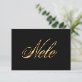 Carte Nele gold Design Lettering (Debout devant)