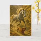 Carte Nellie Protéger Charlie des Coyotes (Fleur jaune)