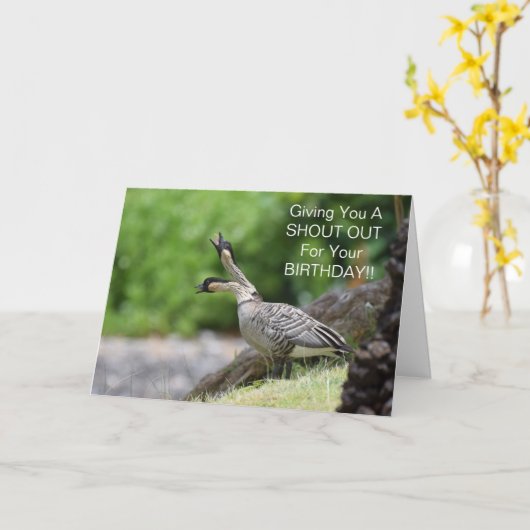 Carte Nene Goose (Fleur jaune)