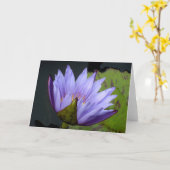 Carte Nénuphar à l'eau de lavande (Fleur jaune)