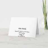 Carte Nénuphar blanc (Dos)