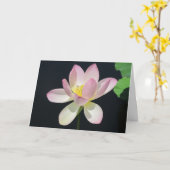 Carte Nénuphar card2 de salutation (Fleur jaune)