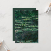 Carte Nénuphar (Claude Monet) (Devant/Arrière en situation)