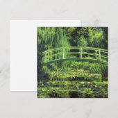 Carte Nénuphars blancs par Claude Monet, Art Vintage (Devant / Derrière)