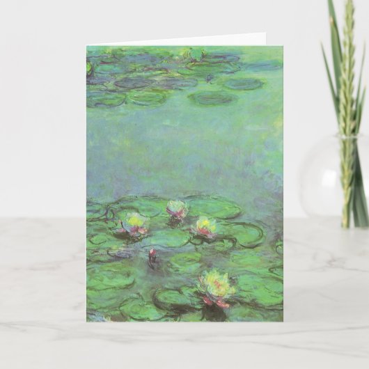 Carte Nénuphars de Claude Monet, Impressionnisme Vintage (Devant)