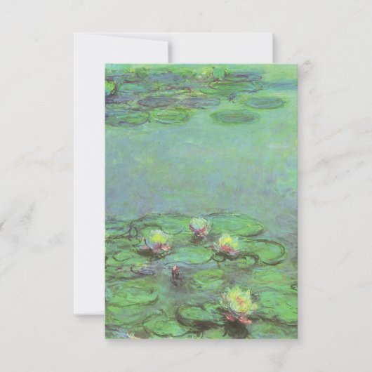 Carte Nénuphars de Claude Monet, Impressionnisme Vintage (Devant)