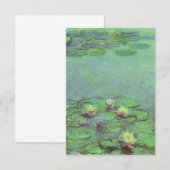 Carte Nénuphars de Claude Monet, Impressionnisme Vintage (Devant / Derrière)