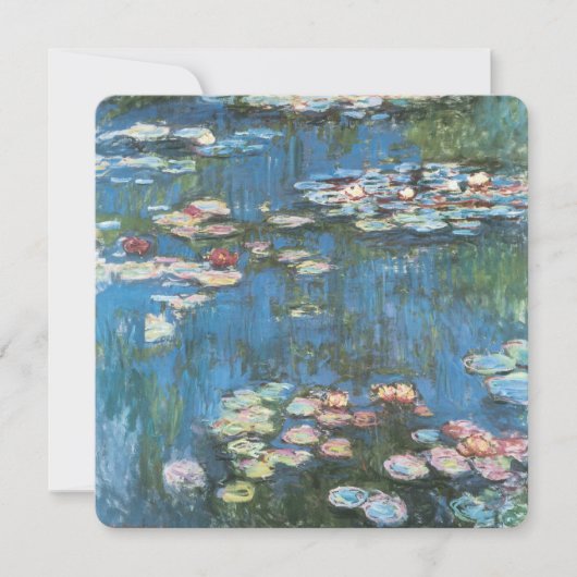 Carte Nénuphars de Claude Monet, Impressionnisme Vintage (Devant)