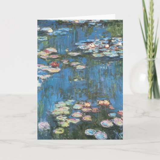 Carte Nénuphars de Claude Monet, Impressionnisme Vintage (Devant)