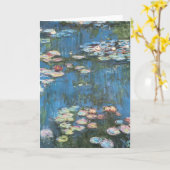 Carte Nénuphars de Claude Monet, Impressionnisme Vintage (Fleur jaune)